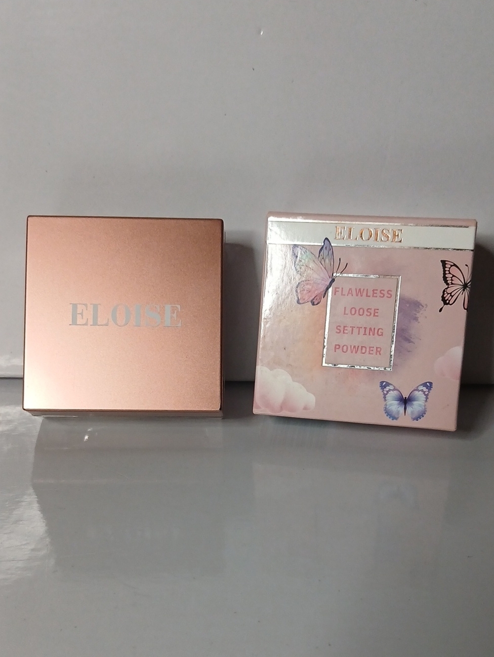 NIB VANILLA SHADE Eloise Flawless Loose Setting Powder Rose Gold Case
